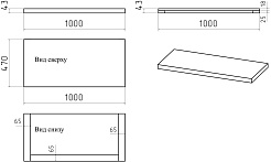 Brevita Мебель для ванной Grafit 100 под стиральную машину графит/светлое дерево – фотография-12